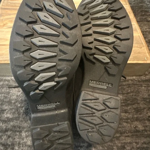 Merrell Black Leather Ankle Boots - Picture 5 of 8